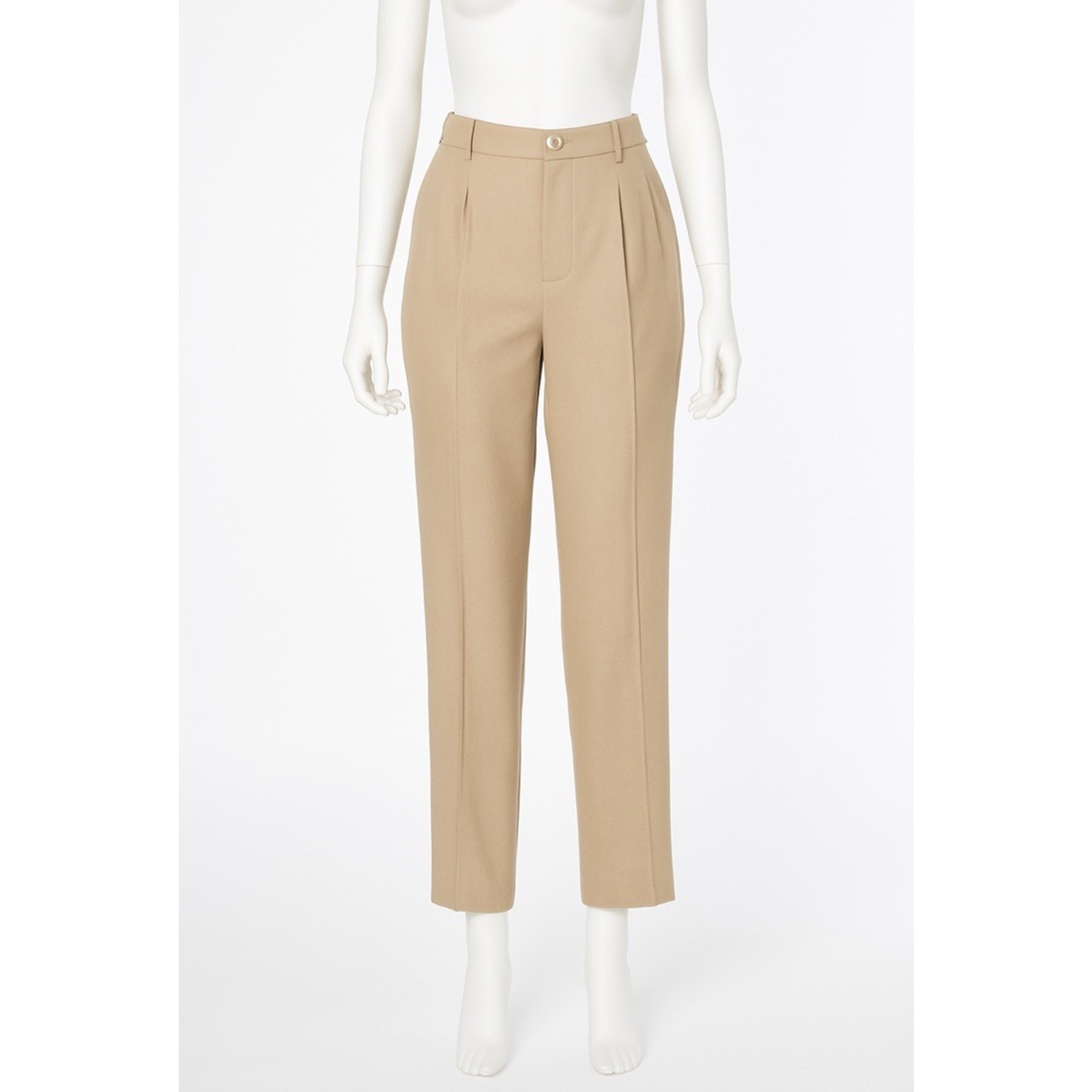 Ralph Lauren Purple Label Cream Dress Pant Wool Whith Satin Straight Leg 2